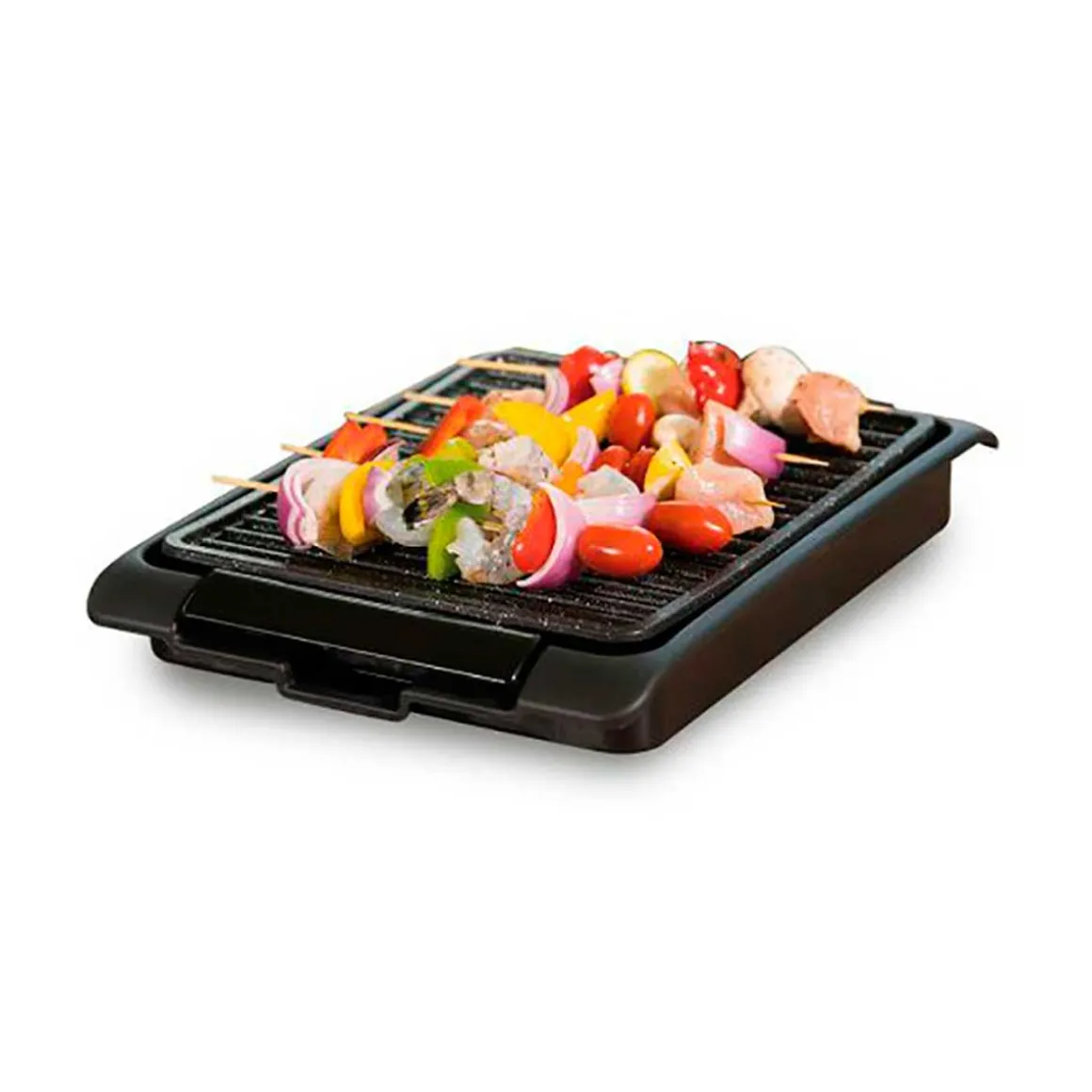 Grill eléctrico BN3673 parrilla antiadherente 1250W negro