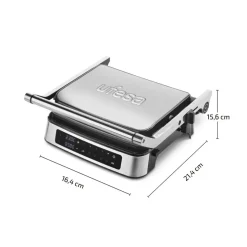 Grill Ufesa Everest 2000W digital 5 programas placas antiadherentes negro
