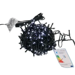Guirnalda 100 luces LED fría 3 funciones 5 m