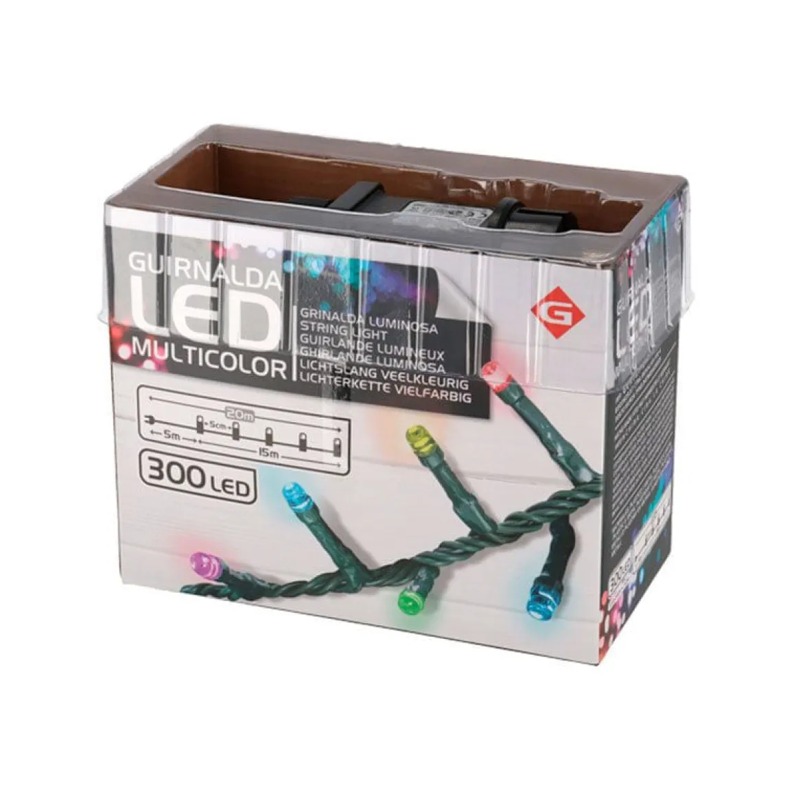 Guirnalda de luces LEDs multicolor