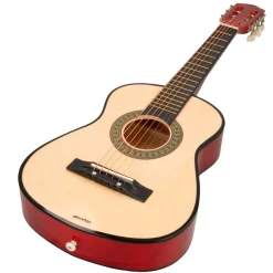 Guitarra española infantil Woomax 6 cuerdas +4A marrón 76x26x8 cm