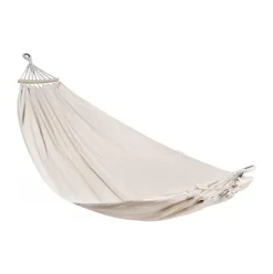 Hamaca colgante individual algodón blanco 270x80 cm