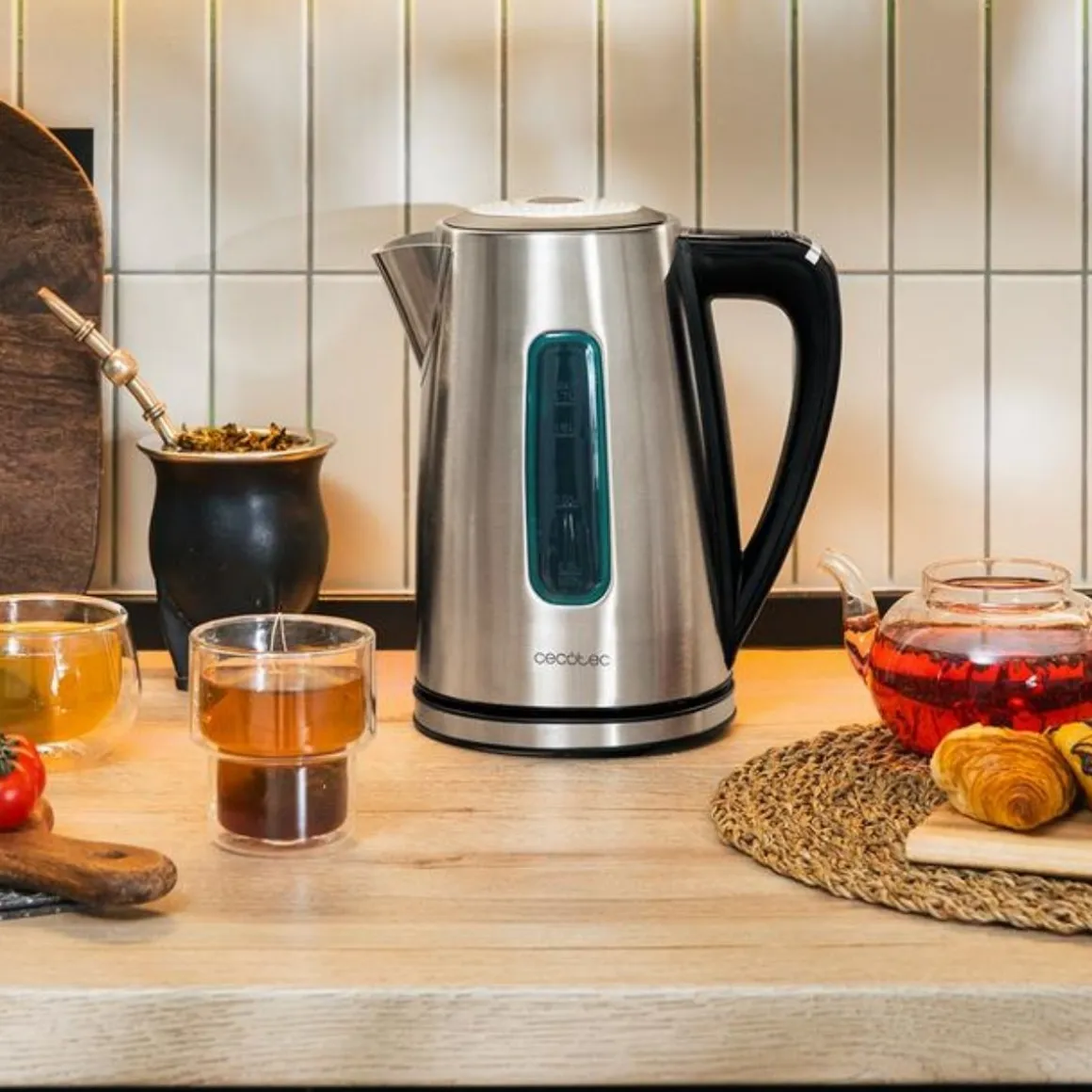 Hervidor ThermoSense 210 Stell Cecotec 2200W 1,7L inox