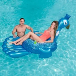 Hinchable pavo real Bestway con asas 198 x 164 cm