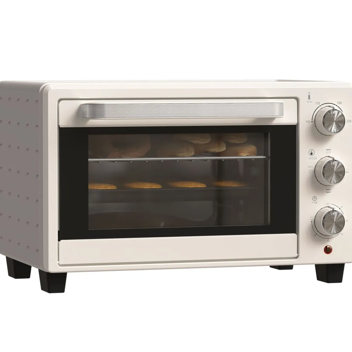 Horno de sobremesa Alec Homcom 1400W 21L 3 modos + temporizador 46 cm