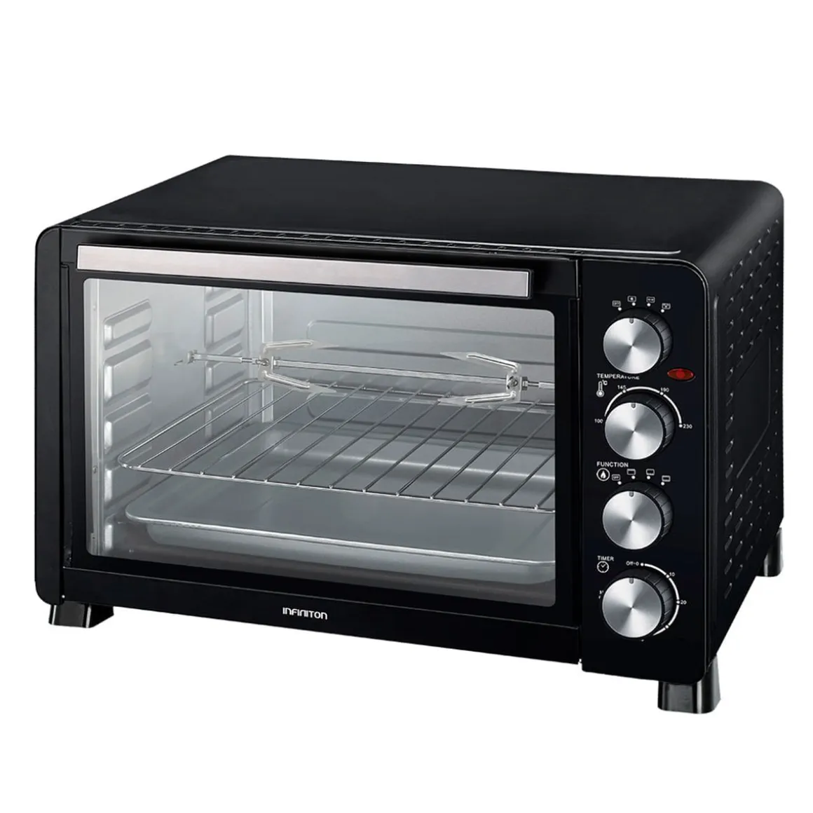 Horno de sobremesa Infiniton HSM-30N45 2000W 45L 4 funciones con accesorios negro