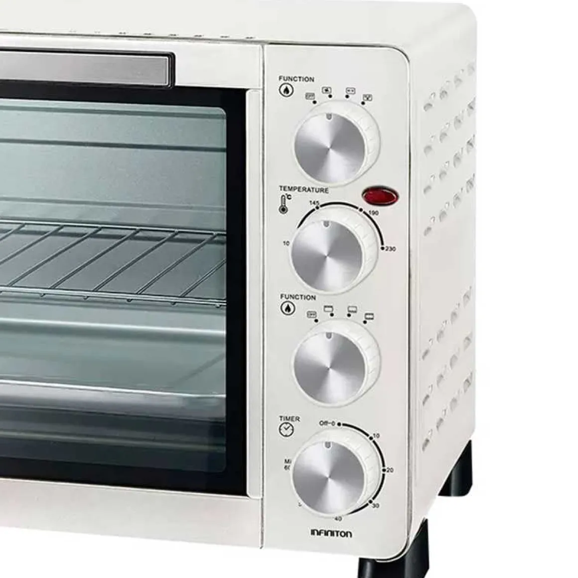 Horno de sobremesa Infiniton HSM-20B31 30L 1500W con temporizador blanco 32,6x51x38,6 cm