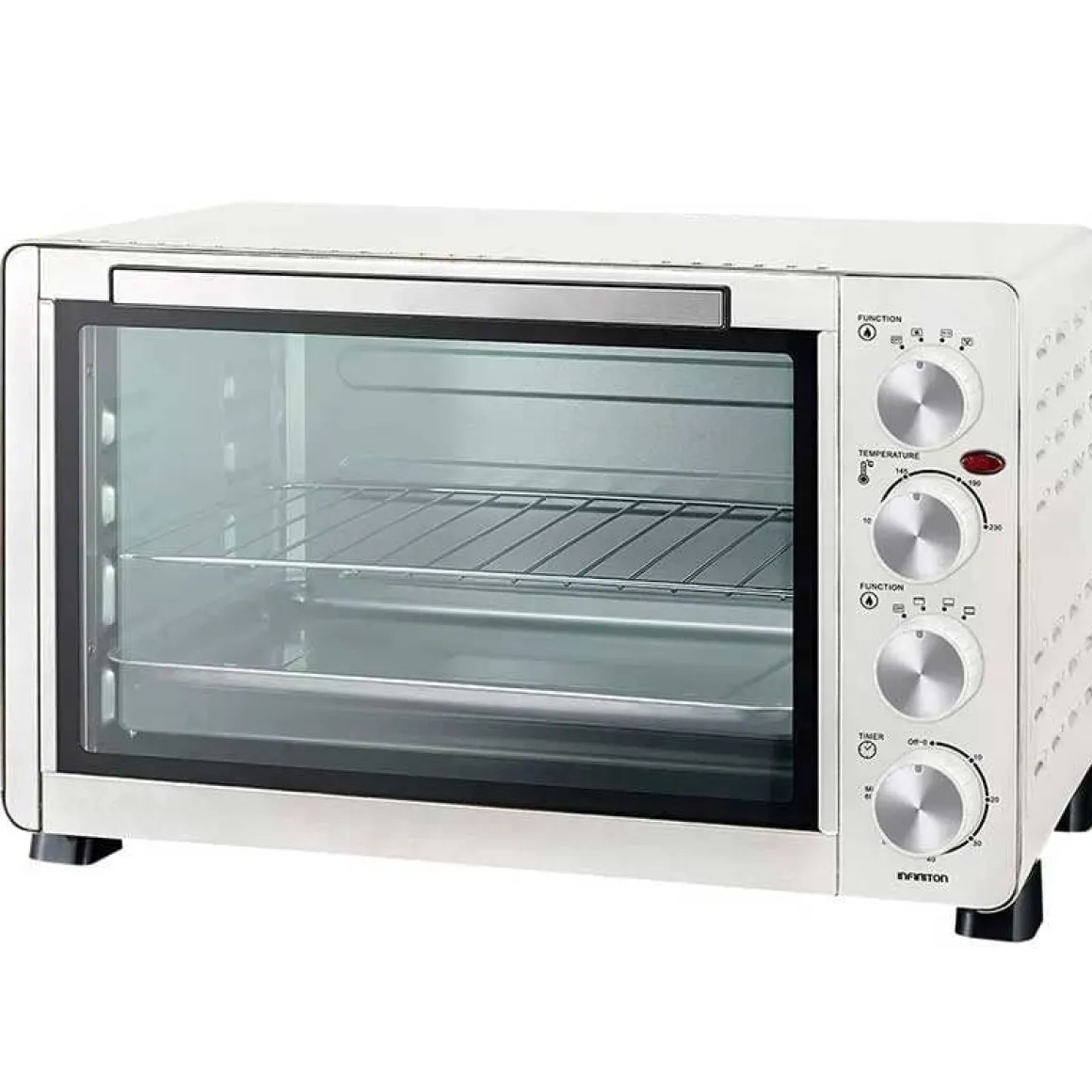 Horno de sobremesa Infiniton HSM-20B31 30L 1500W con temporizador blanco 32,6x51x38,6 cm