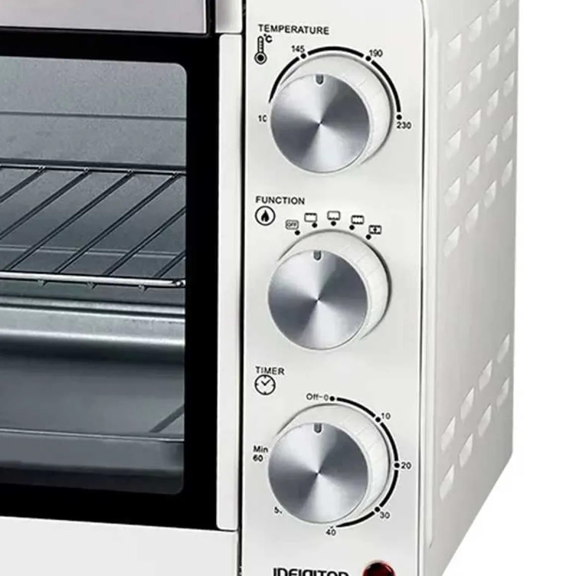 Horno de sobremesa Infiniton HSM-13B19 18L 1200W con temporizador blanco 28,5x42,6x32,8 cm