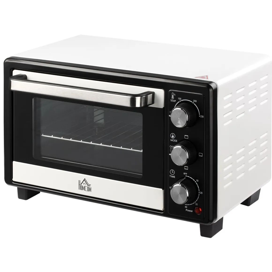 Horno de sobremesa Vulcan Homcom 1400W 16L blanco/negro 28,1x44x32 cm