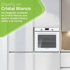Horno multifunción Aspes AHM10800DCCB 3100W 78L 10 programas blanco A 59,5 cm