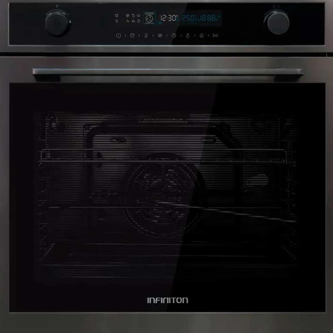 Horno multifunción Infiniton DG70 72L 2900W 12 funciones negro 59,5x57,5x59,5 cm