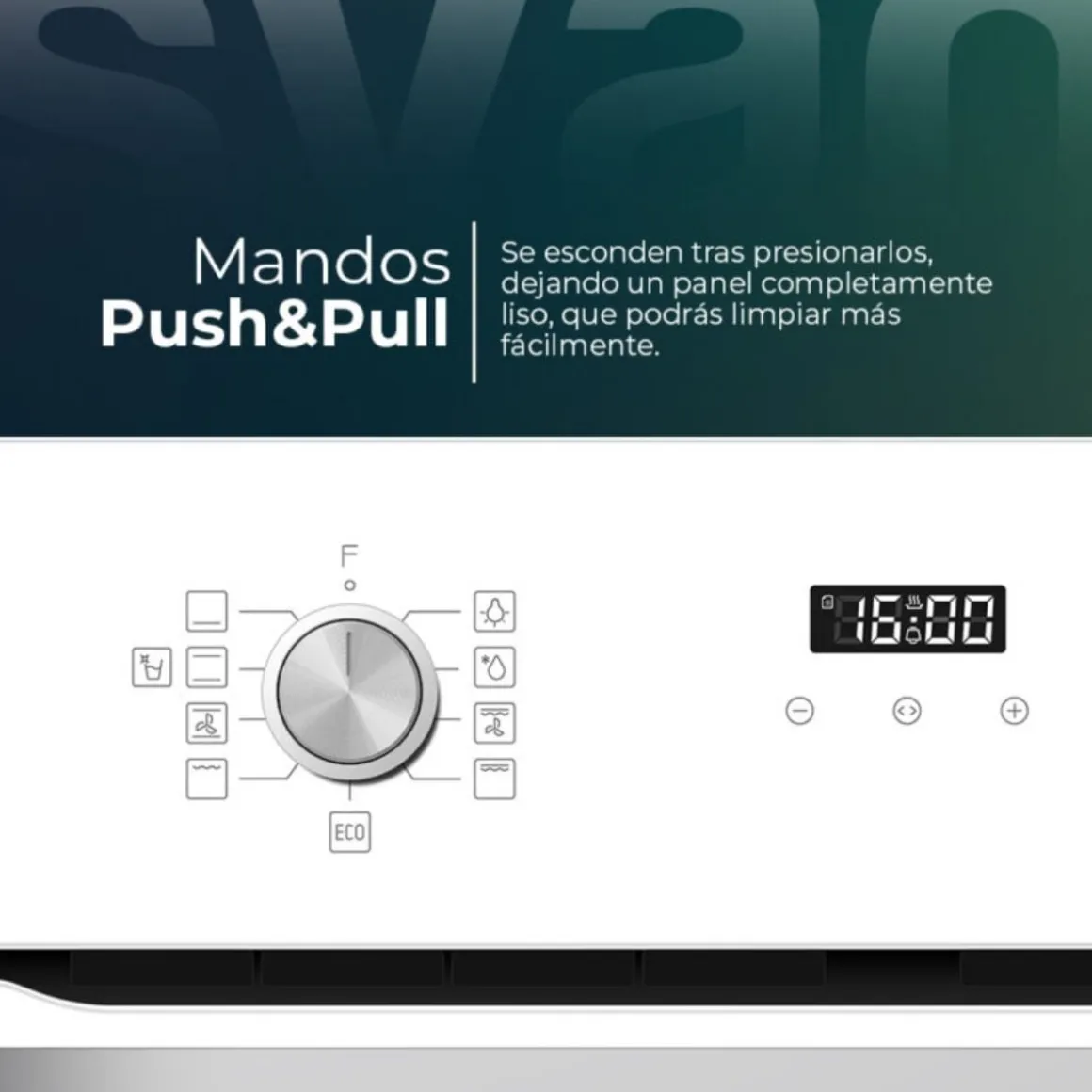 Horno multifunción Svan SHM8700DCB 70L 8 programas blanco A 59,5 cm