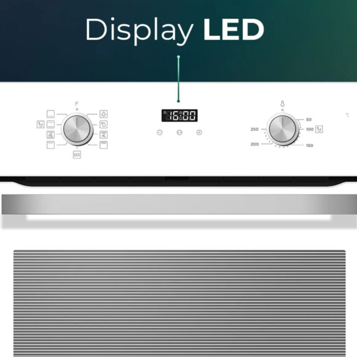 Horno multifunción Svan SHM8700DCB 70L 8 programas blanco A 59,5 cm