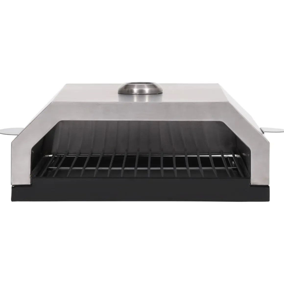 Horno para pizzas para barbacoa con piedra de cerámica inox 15,5x35x49 cm