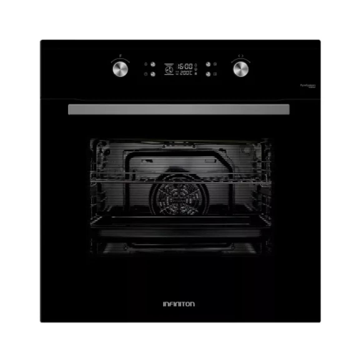 Horno pirolítico Infiniton P709FB 3200W 70L 9 funciones A negro 59,5 cm