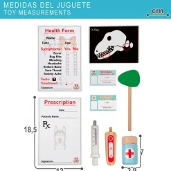 Hospital veterinario Teamson Kids 3 en 1 14 accesorios +3A blanco/verde 75,5x47,5x47,5 cm