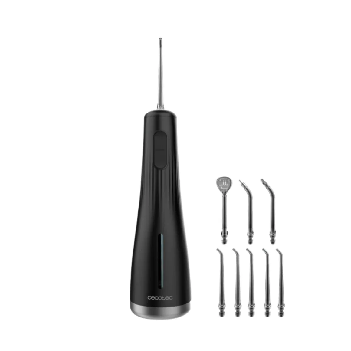 Irrigador dental Cecotec ToothCare Jet Liberty 8 boquillas 4 modos 250 ml negro