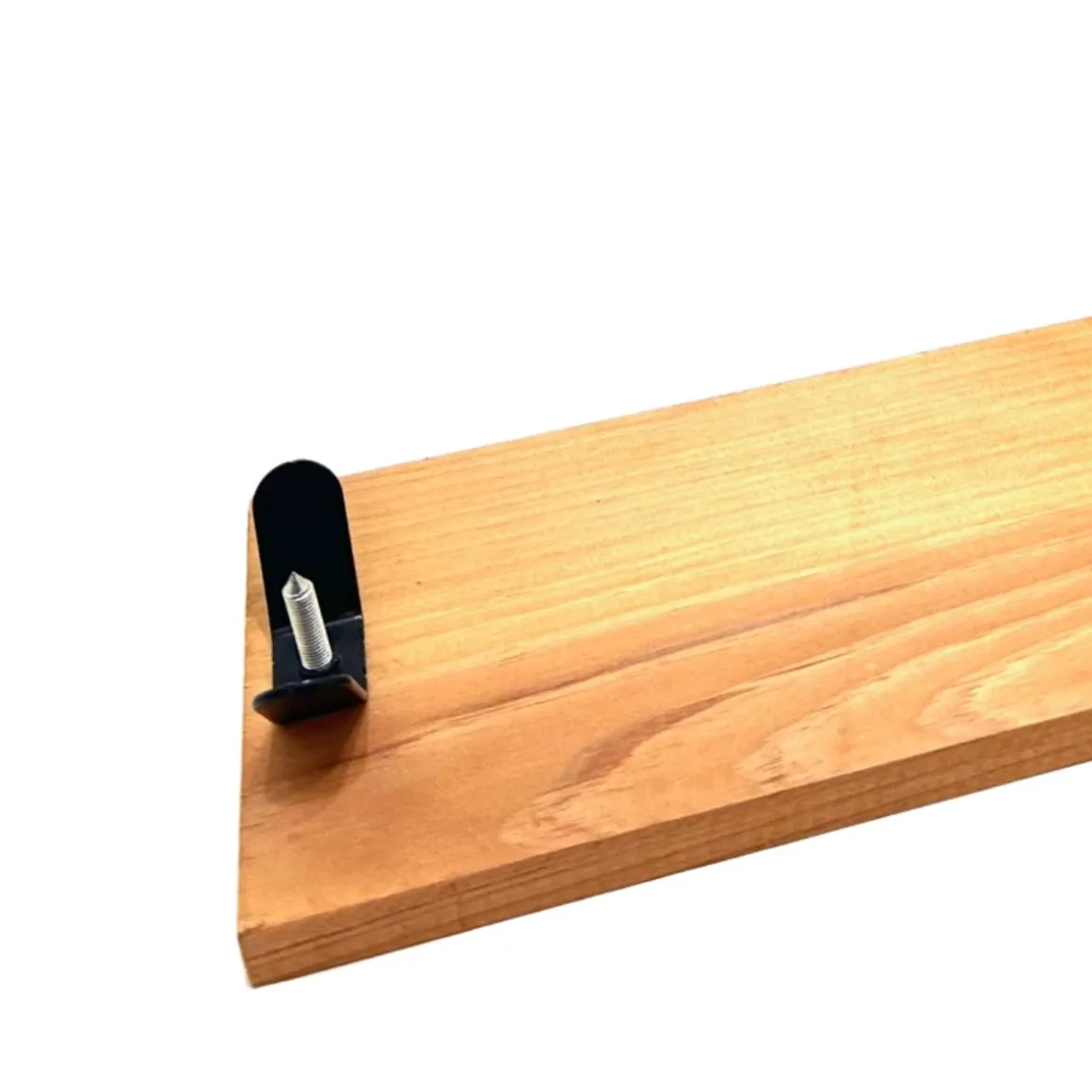 Jamonero Eco estilo góndola de brazo curvo natural/negro 39,5x26x16 cm