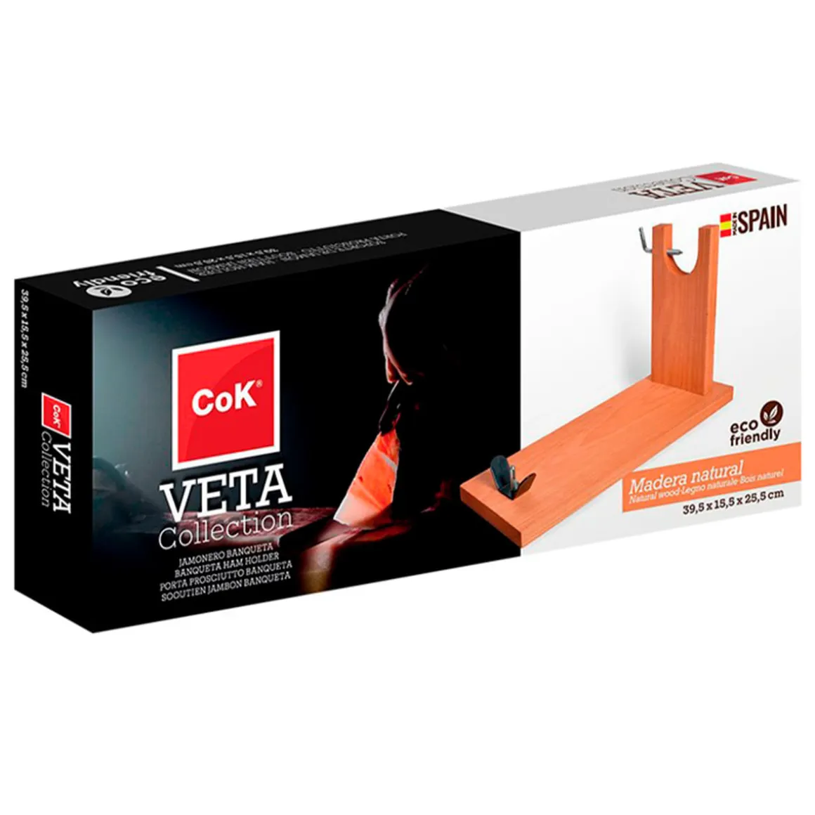 Jamonero Veta Collection CoK tipo banqueta madera natural