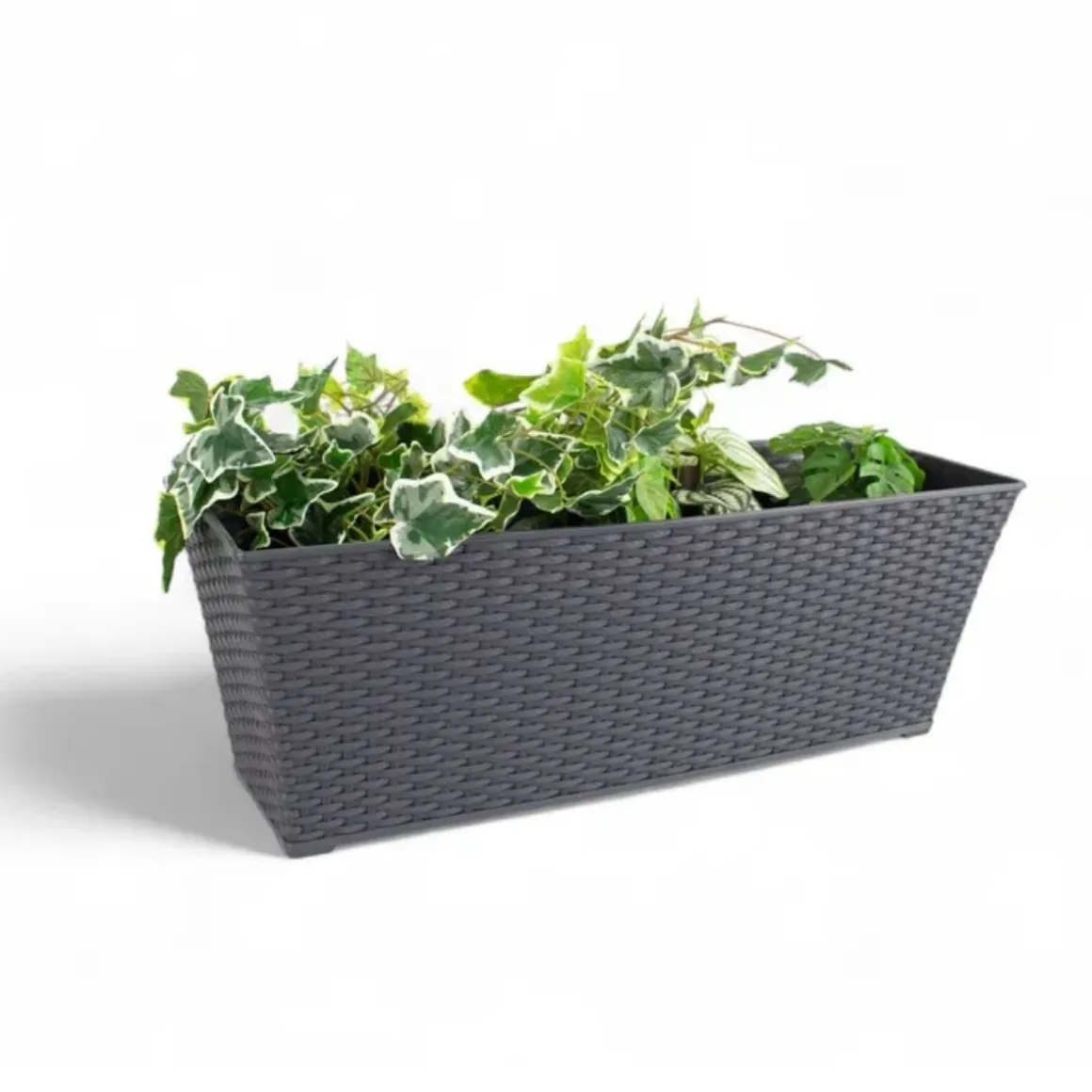 Jardinera Narayan gris 21x61x21 cm
