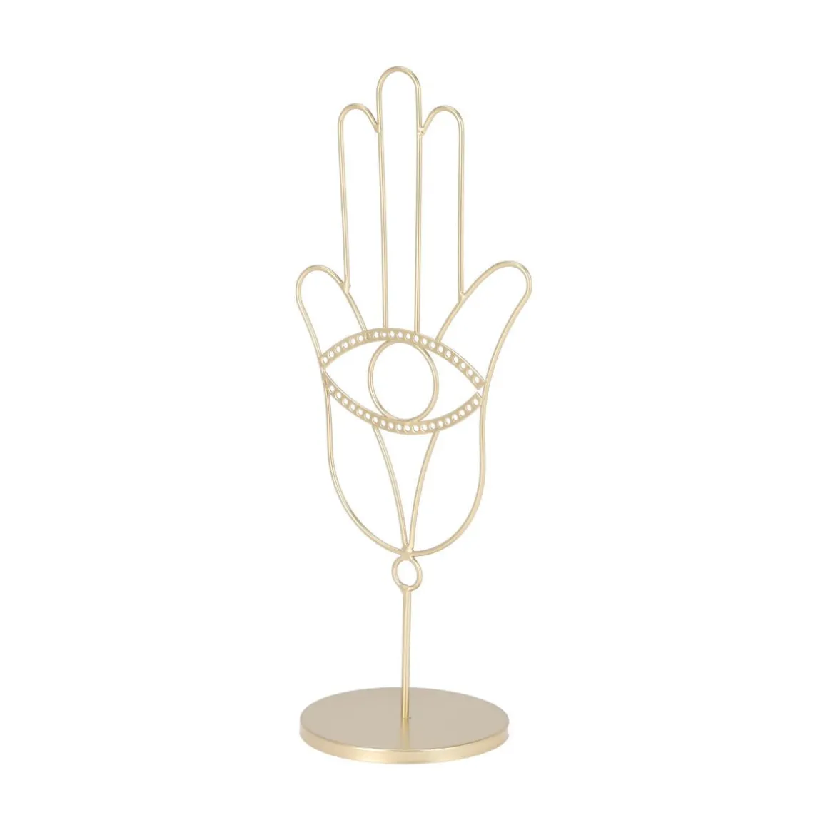 Joyero Mano de Fátima metálico dorado