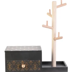 Joyero árbol con espejo + 1 cajón 28x24x10 cm