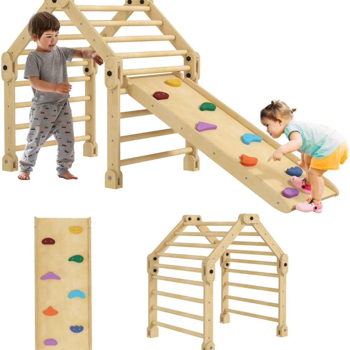 Juego de escalada infantil Aiyaplay 1-4 años multicolor 89x175x70 cm