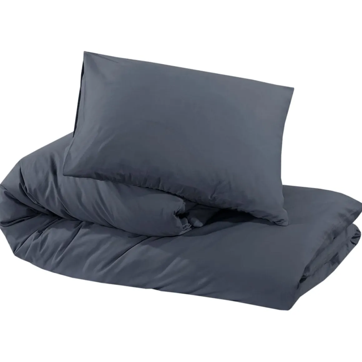 Juego de funda nórdica de edredón + almohada microfibra antracita