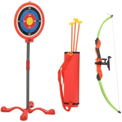 Juego de tiro infantil 3 flechas + arco + diana +6A multicolor