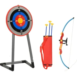 Juego de tiro infantil con diana + arco + 3 flechas +6A multicolor