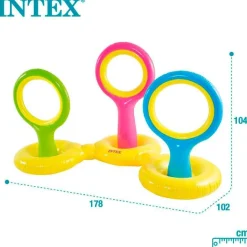 Juego hinchable Intex discos voladores +3A multicolor 104x178x102 cm