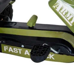 Kart a pedales Homcom asiento ajustable 3-6A negro/verde 56x99x65 cm
