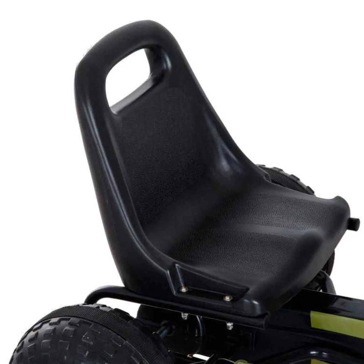 Kart a pedales Homcom asiento ajustable 3-6A negro/verde 56x99x65 cm