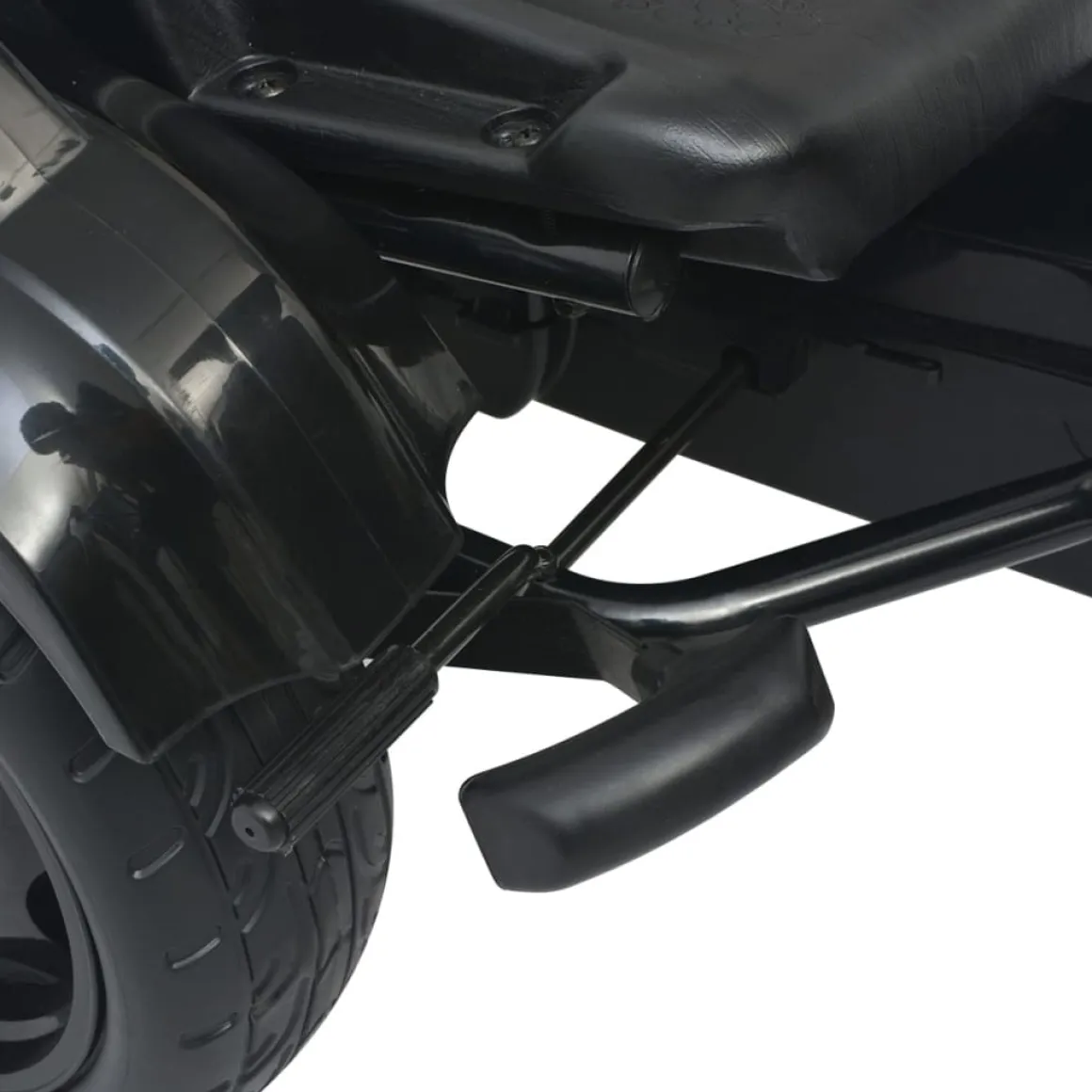 Kart infantil a pedales con asiento regulable +3A negro 61x115x62 cm