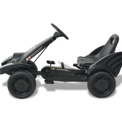 Kart infantil a pedales con asiento regulable +3A negro 61x115x62 cm