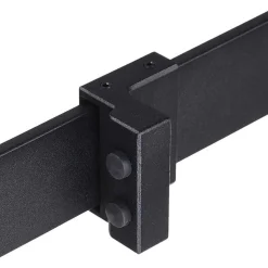 Kit de herrajes de puerta corredera Homcom negro 200 cm
