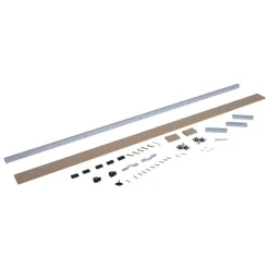 Kit de herrajes para puerta corredera Homcom marrón 3,06x200x3,05 cm