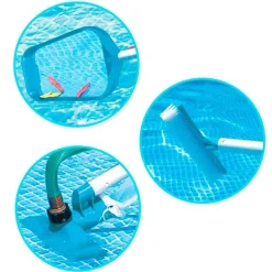 Kit de limpieza de piscinas Intex 3 accesorios azul
