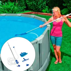 Kit de manteniemiento para piscina Deluxe Intex con mango telescópico
