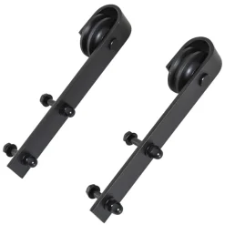 Kit de riel Homcom para puerta corredera negro 200 cm