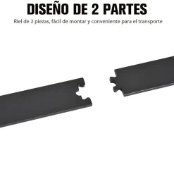 Kit de riel Homcom para puerta corredera negro 200 cm