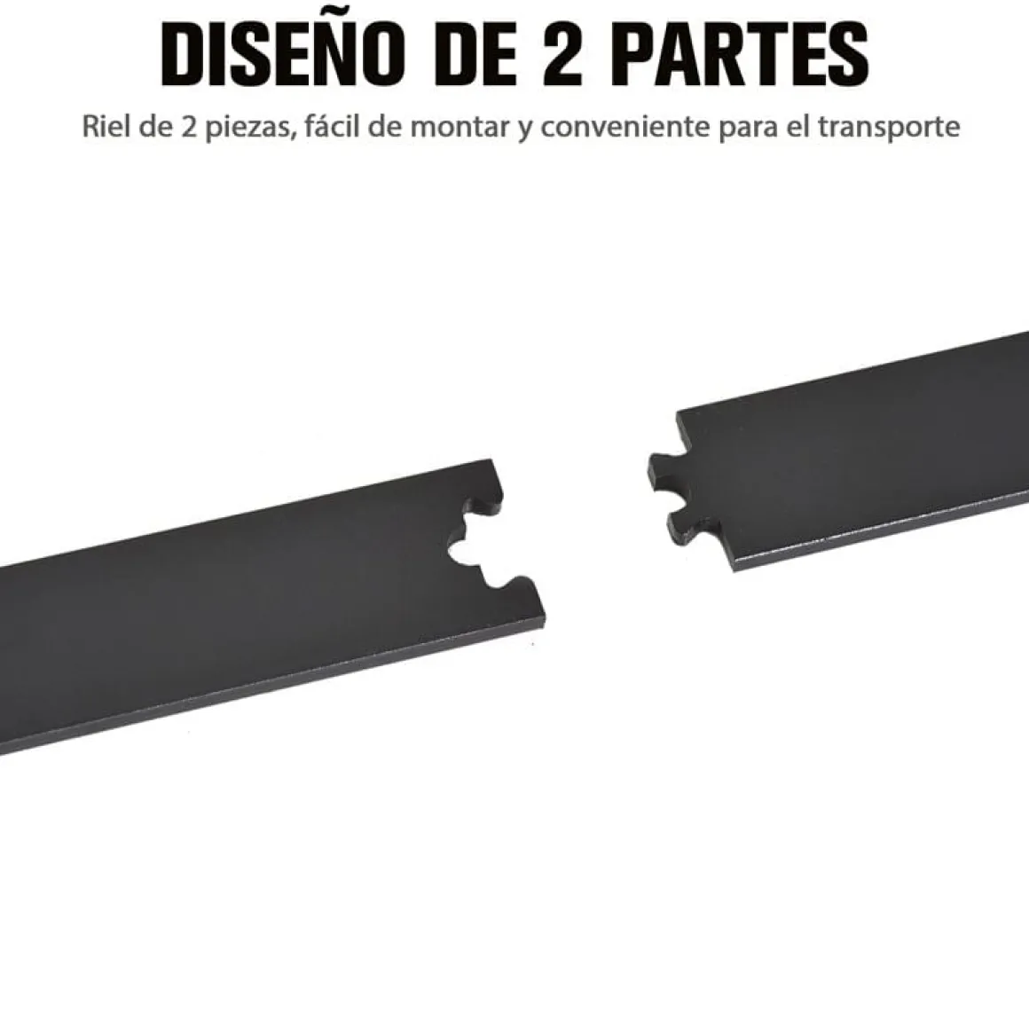 Kit de riel Homcom para puerta corredera negro 200 cm