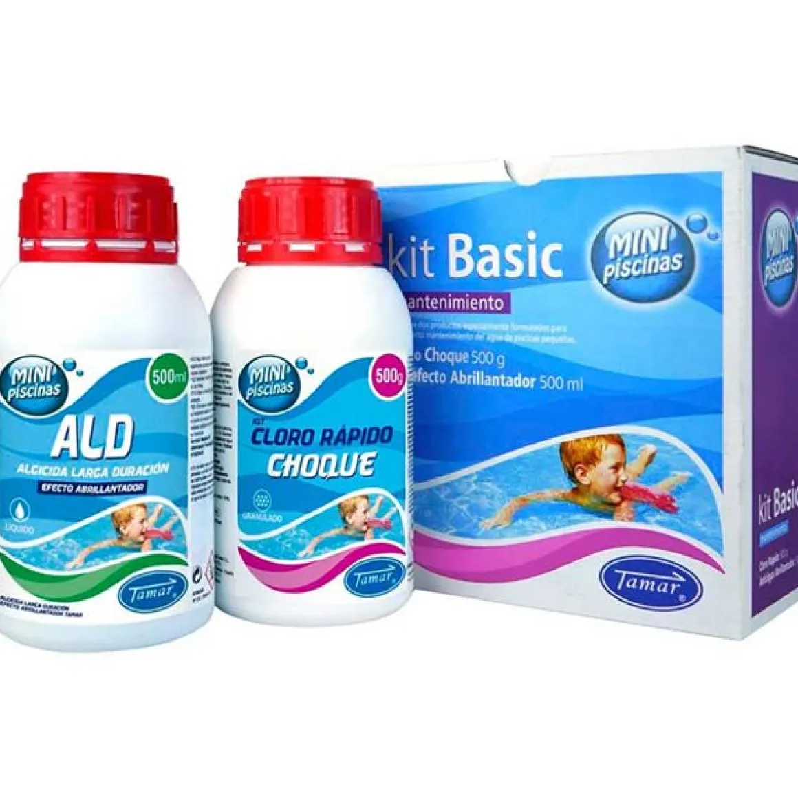Kit para mantenimiento de piscinas Tamar cloro+algicida