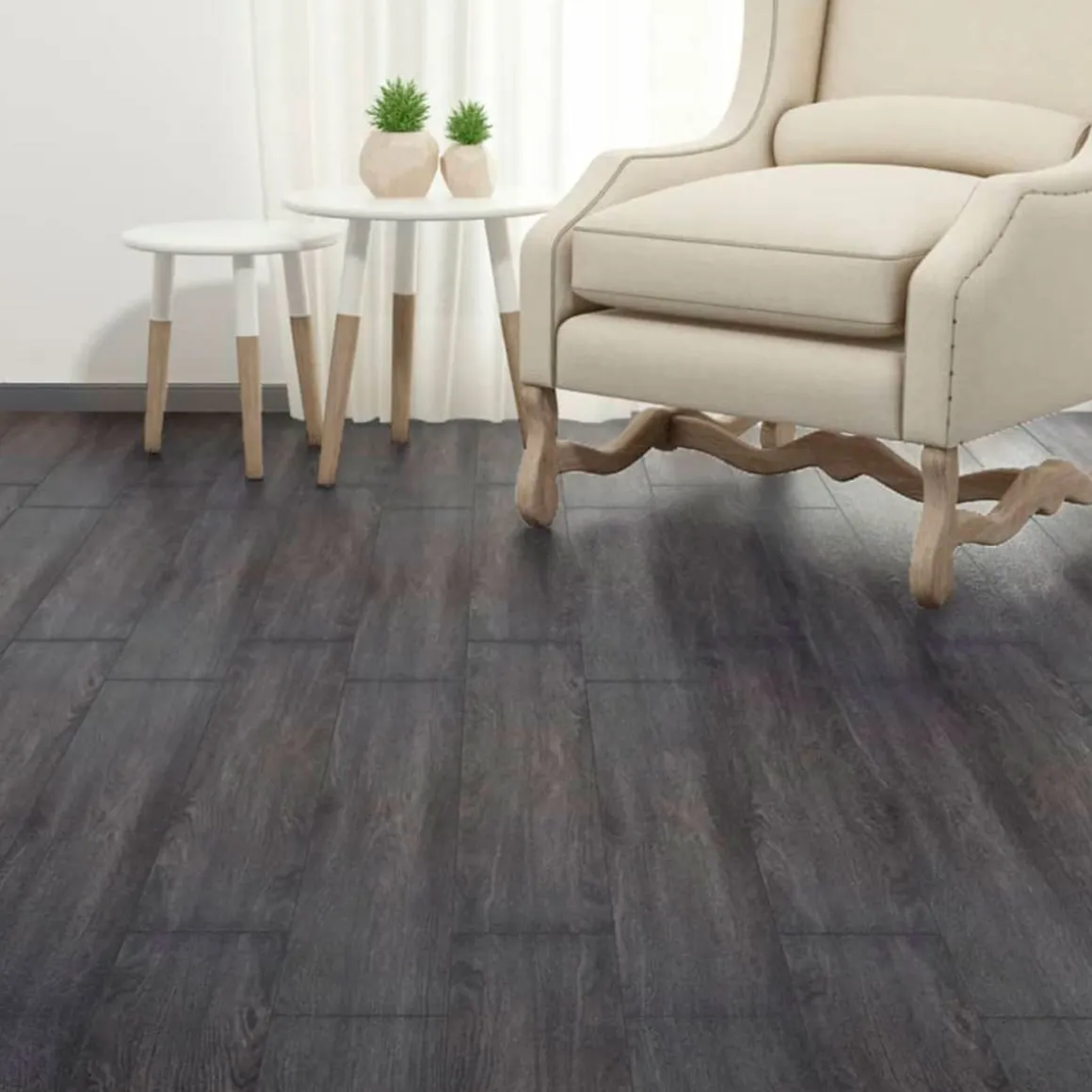 Lamas para suelo de PVC autoadhesivas 5,02m² 15,2x91,5 cm