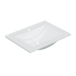 Lavabo Aries sin rebosadero blanco 60x45 cm