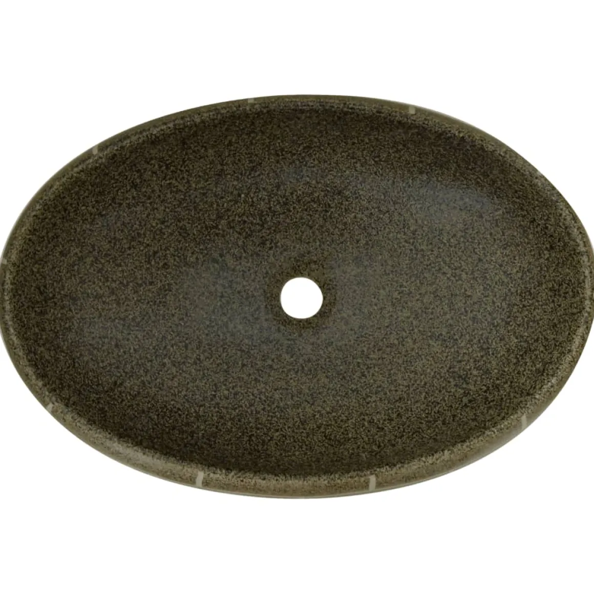 Lavabo de encimera Livha ovalado cerámica 15x59x40 cm