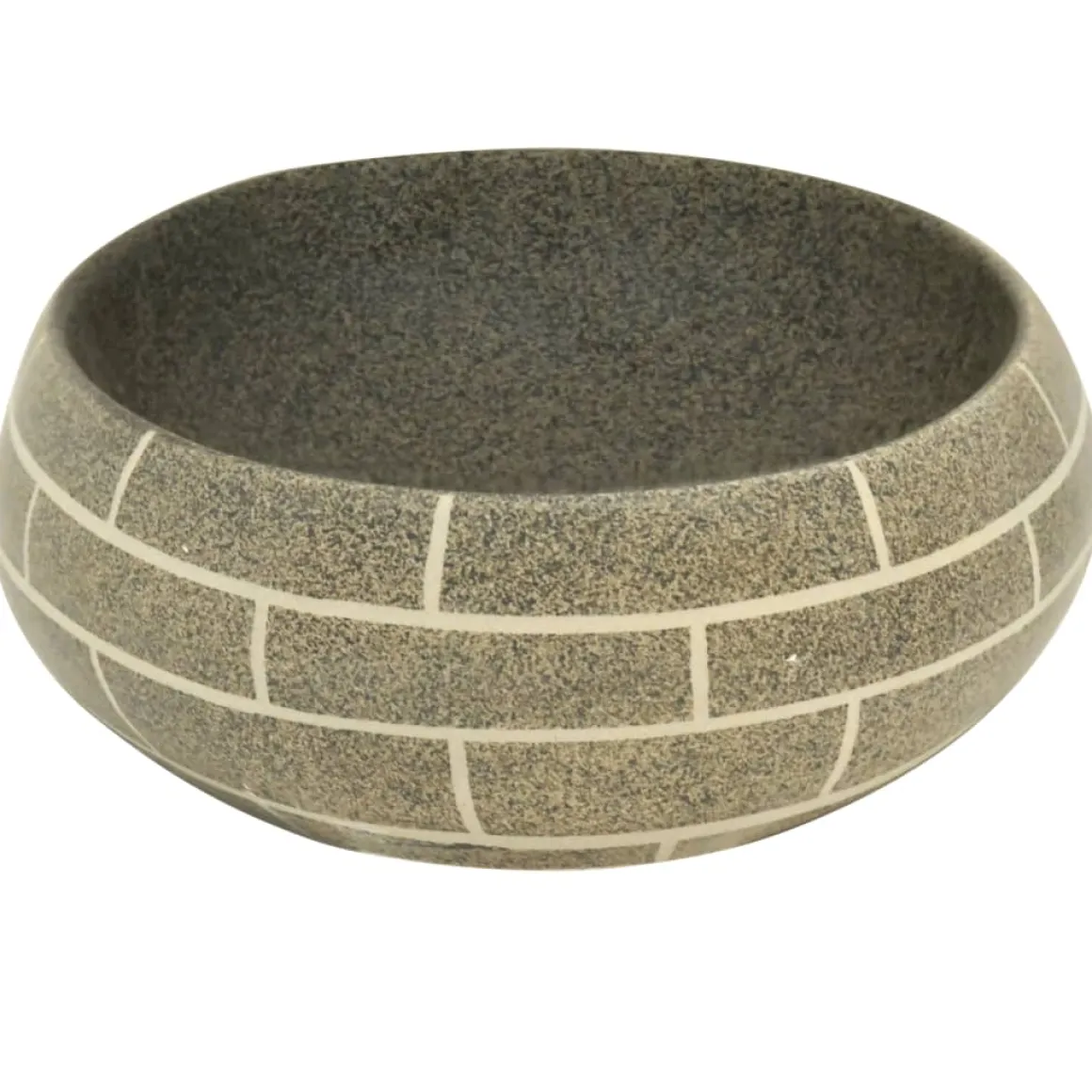 Lavabo de encimera Livha ovalado cerámica 15x59x40 cm