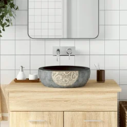 Lavabo sobre encimera Monnet cerámica Ø41x14 cm