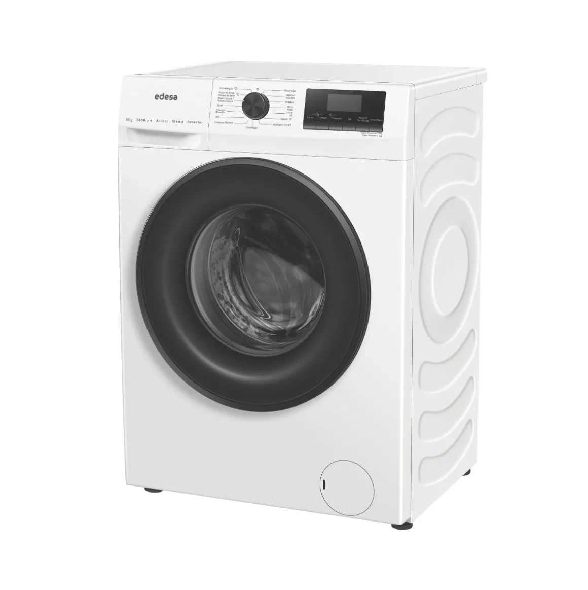 Lavadora carga frontal Edesa EWF-8402 8kg 13 programas A blanco 59,5 cm